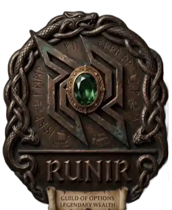The Runir crest · Guild of Options, Legendary Wealth