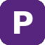 P logo